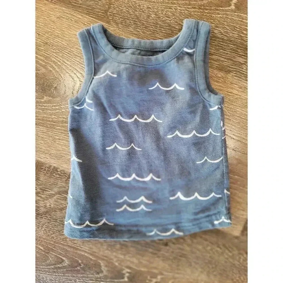 Little Co.‎ Wave Tanktop Baby boy size newborn NWOT #2 - Picture 1 of 3